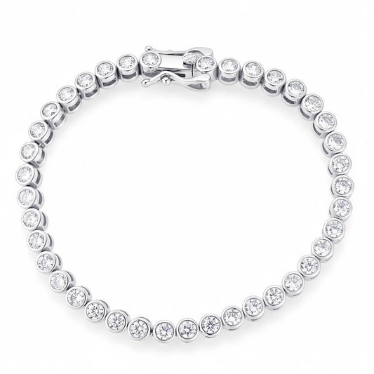 Bezel Tennis Bracelet