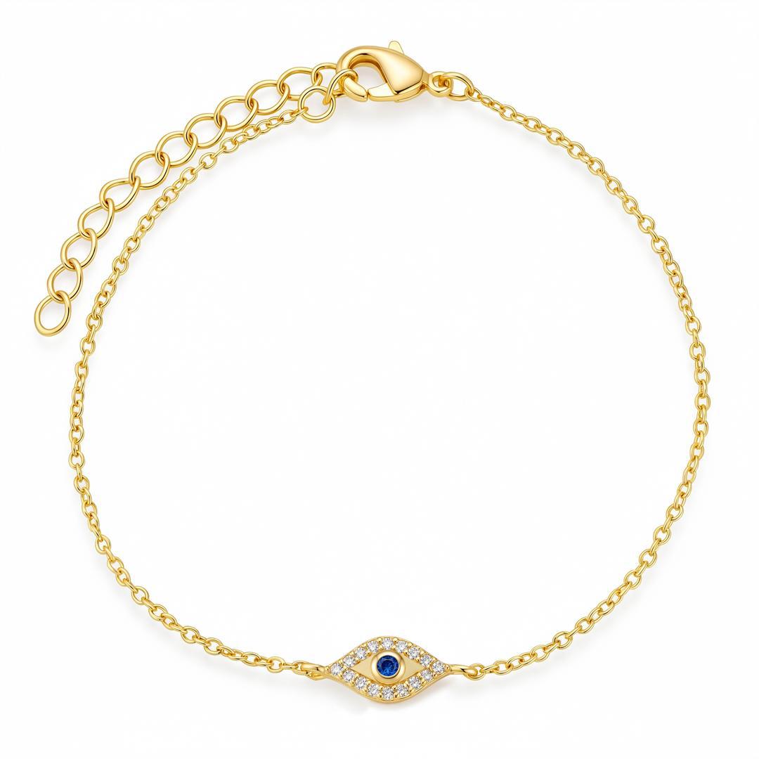 Evil Eye Blue Sapphire Bracelet