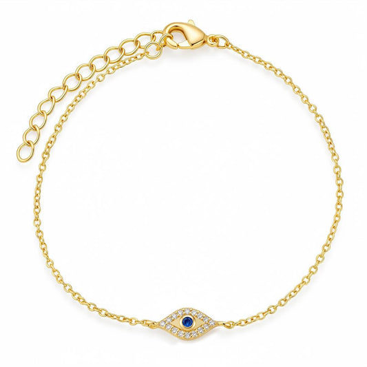Evil Eye Blue Sapphire Bracelet